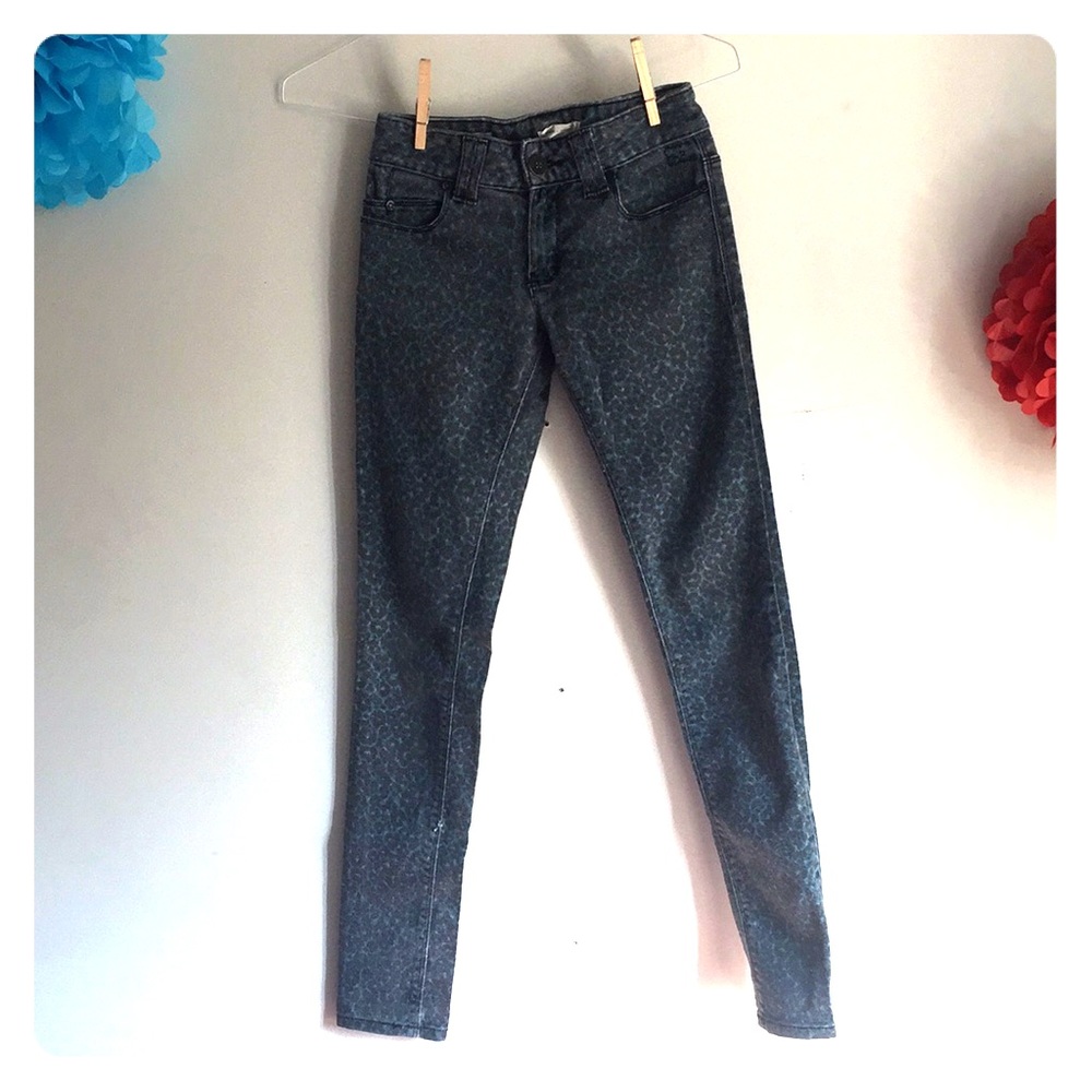 Silence and Noise Leopard Print Jeans
